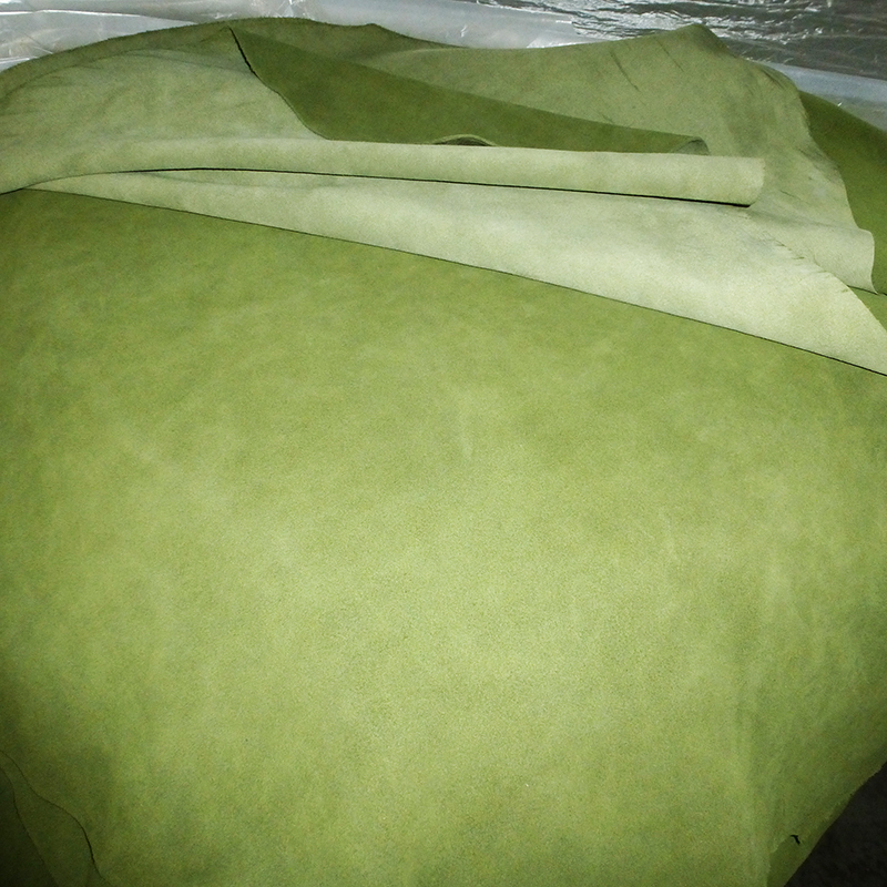 Chrome-free tanning Eco-friendly Cow split suede leather