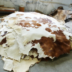 Wholesale white and brown hair on cowhides