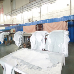 White first layer cow nappa leather
