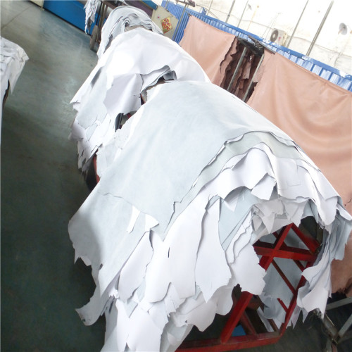 White first layer cow nappa leather