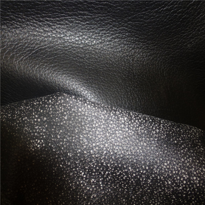 Full-grain Eco-friendly first layer washed two-tone colour cow leather