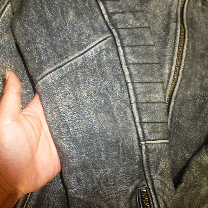 Full-grain Eco-friendly first layer washed two-tone colour cow leather