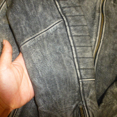 Full-grain Eco-friendly first layer washed two-tone colour cow leather