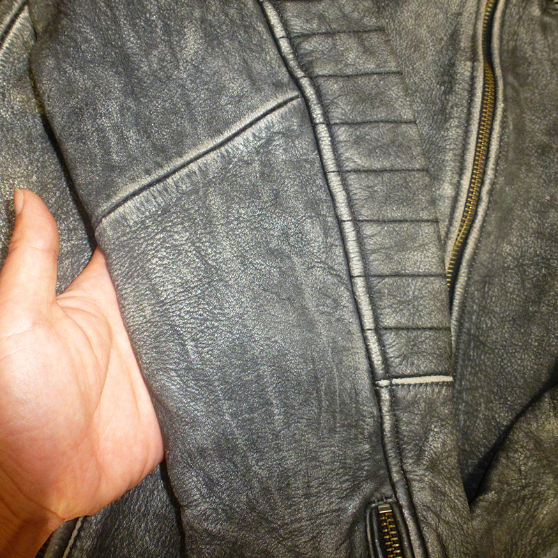 Full-grain Eco-friendly first layer washed two-tone colour cow leather