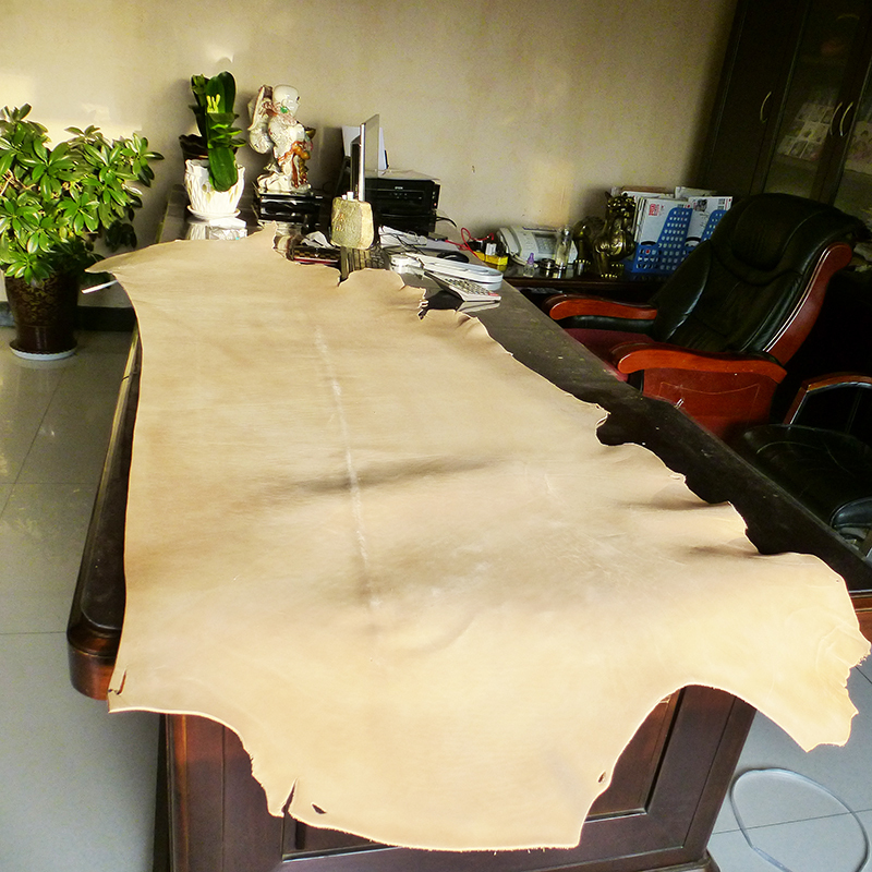 Full-grain Eco-friendly first layer vegetable tanned cow leather