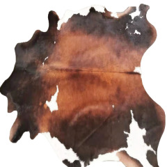 Wholesale Eco-friendly black and brown hair on cowhides