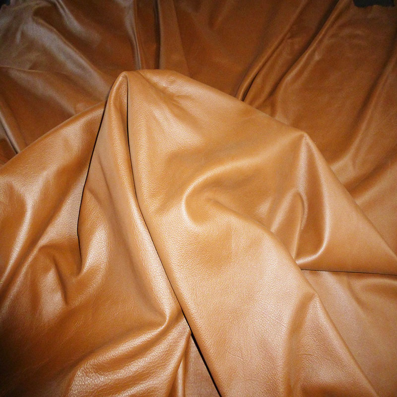 Eco-friendly brown first layer full grain nature milled cow leather