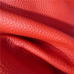 Full-grain Eco-friendly first layer big grain embossed cow leather
