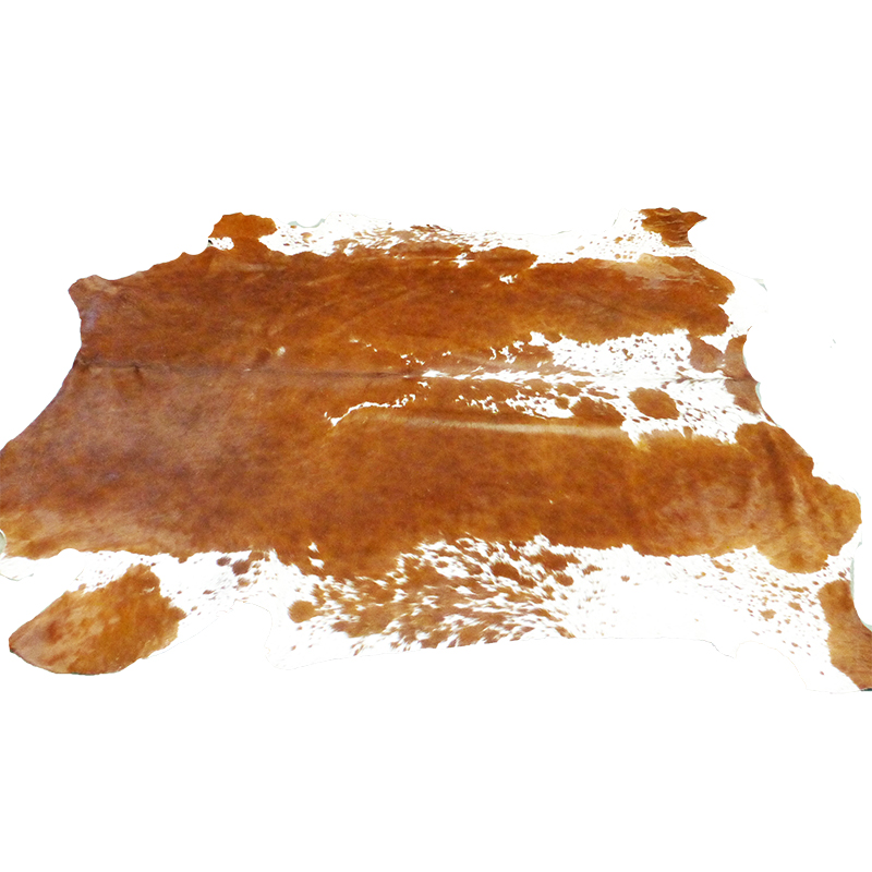 Wholesale white and brown hair on cowhides