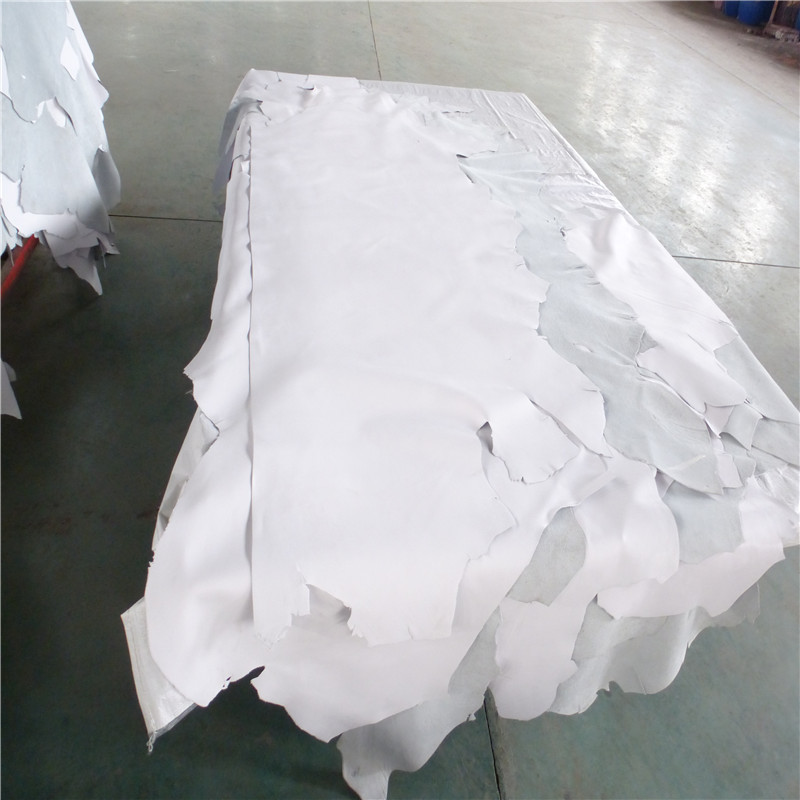 White first layer cow nappa leather