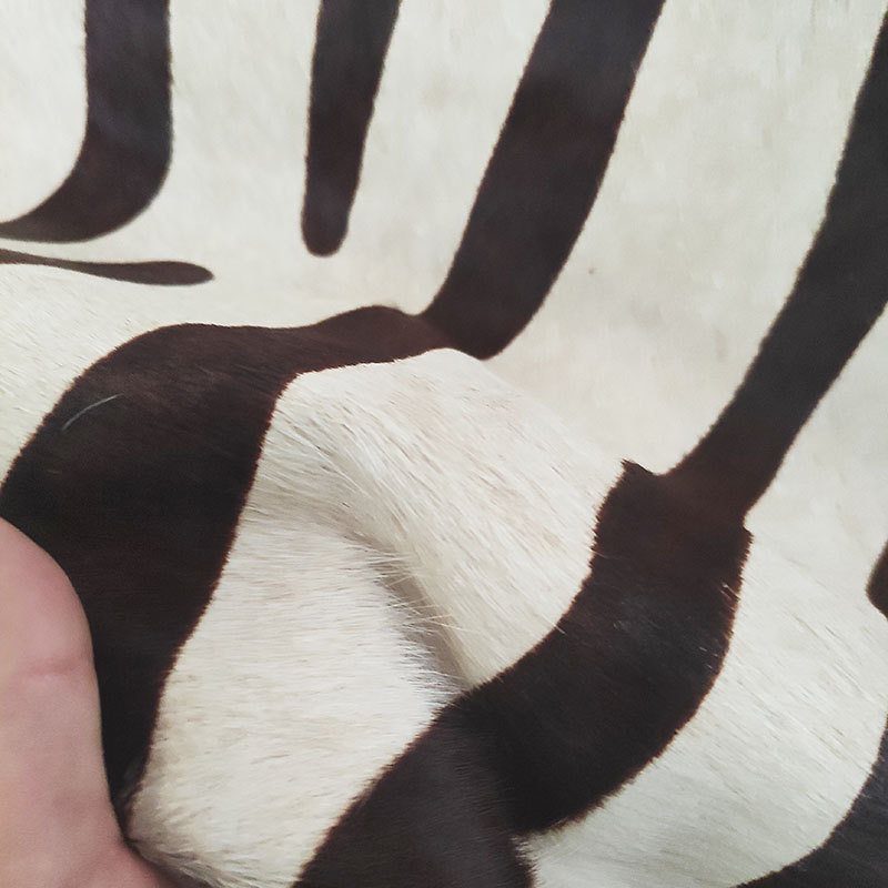 Wholesale Eco-friendly zebra print cowhides