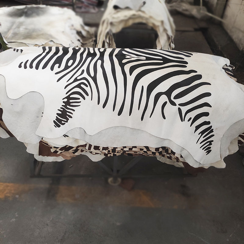 Wholesale Eco-friendly zebra print cowhides