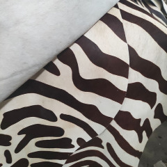 Wholesale Eco-friendly zebra print cowhides