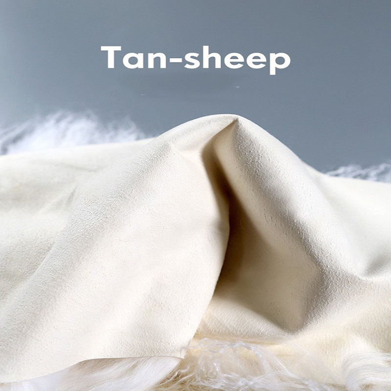 Wholesale nature Mongolian curly sheep lamb fur skin rug