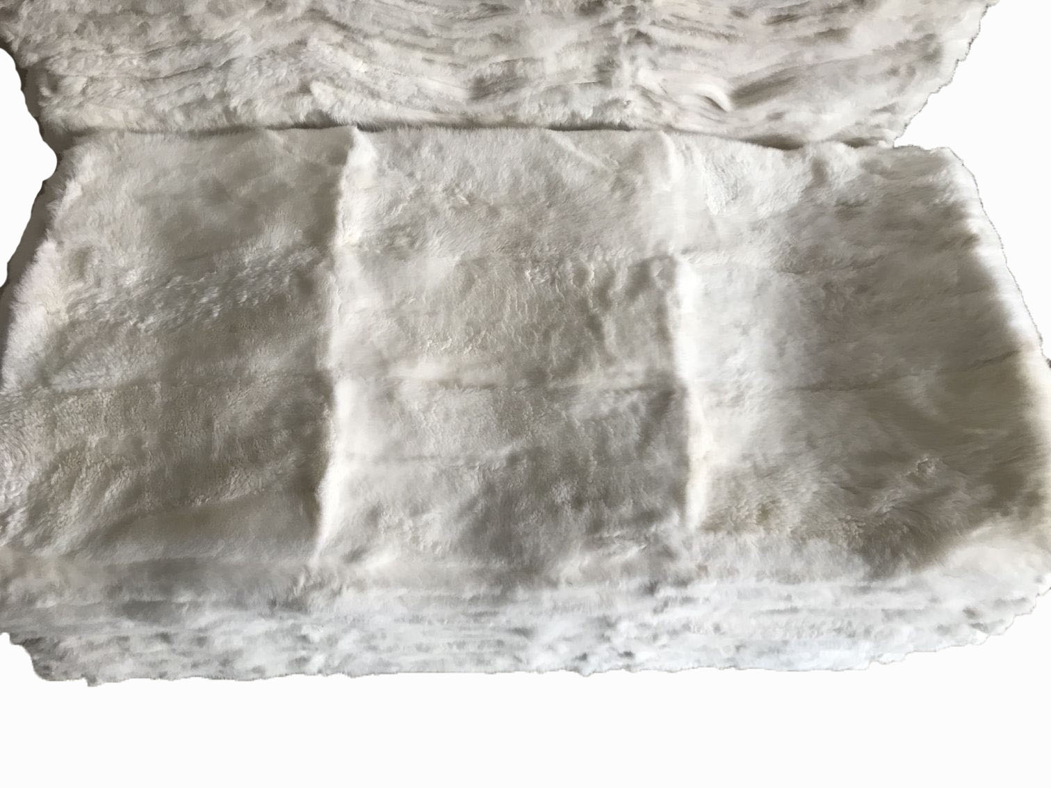 Wholesale nature rex rabbit skin plate