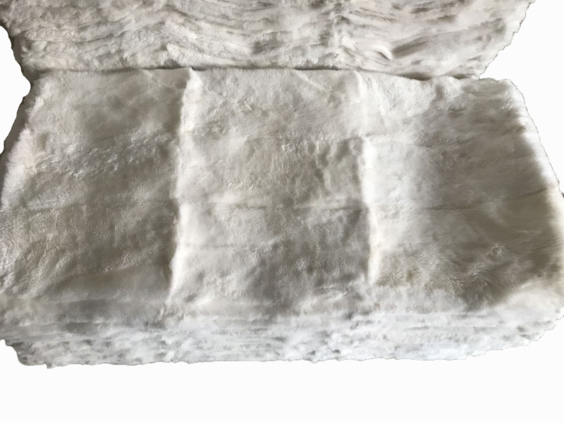 Wholesale nature rex rabbit skin plate
