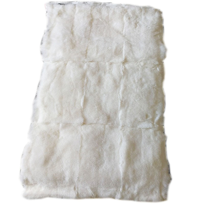 Wholesale nature rex rabbit skin plate