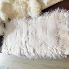 60*120cm nature Mongolian curly sheep lamb fur plate
