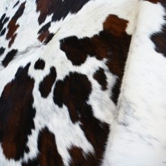Wholesale black and white hair on cowhides