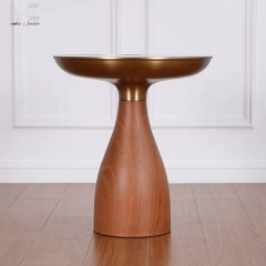 Mid-Century Round Side Table-597