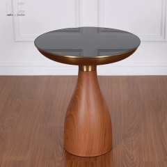 Mid-Century Round Side Table-597