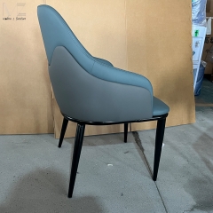 Blue Upholstered Armchair Dining Chair-9045