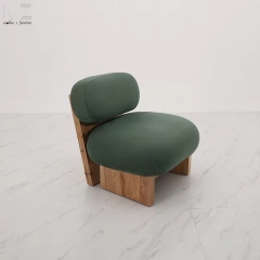 Armless Upholstered Cafe Lounge Chair-7831