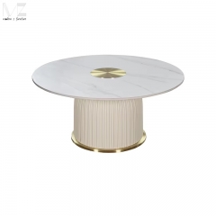 White Round Coffee Table-6172
