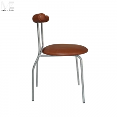 Brown Tubular Dining Chair-8352