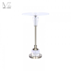 Clear Round Side Table-7737
