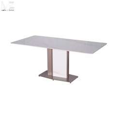 White Sintered Stone Dining Table-5016
