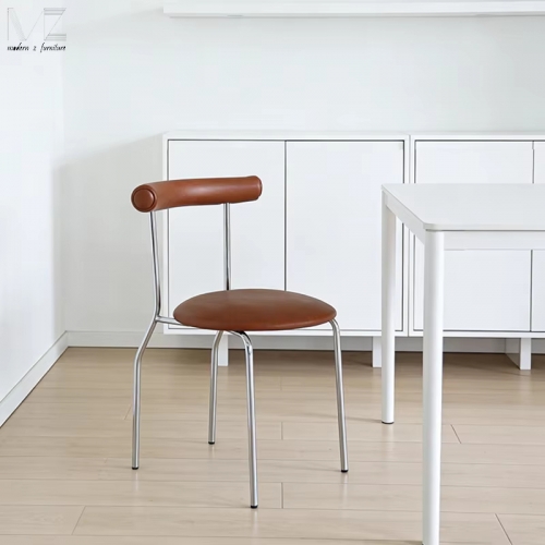 Brown Tubular Dining Chair-8352