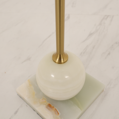 Purple Marble Side Table with Gold Base-8444
