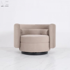 Swivel Base Fabric Hotel Lounge Chair-3222