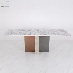 Modern Grey Sintered Stone Dining Table-6830