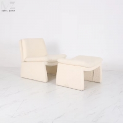 Bouclé Accent Lounge Chair-3960