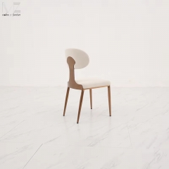 Cream Oval-Back Dining Chair-2461