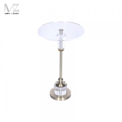 Clear Round Side Table-7737