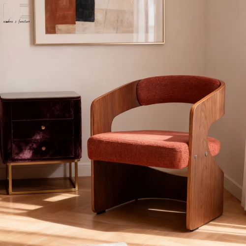 Corporate Reception Wooden Armchair-8278