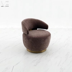 Curved Contemporary Lobby Lounge Chair-8369