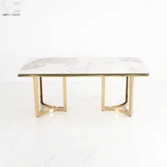 White Sintered Stone Dining Tables-2422