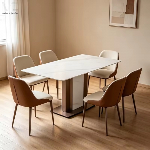 White Sintered Stone Dining Table-5016