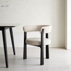 Cream Barrel Dining Chair-8226