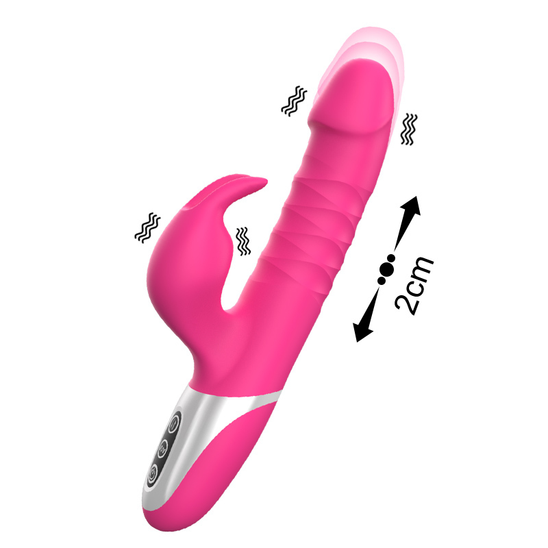 Thrhusting rabbit vibrator