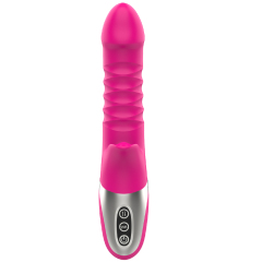 Thrusting vibrator G spot stimulation