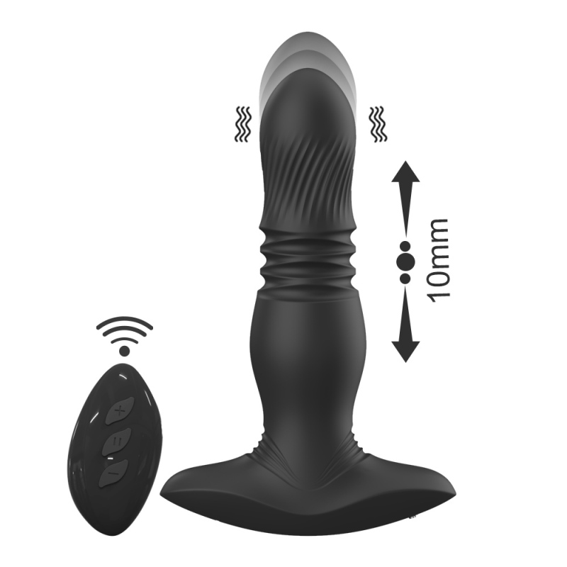 Thrusting & vibrating anal vibrator