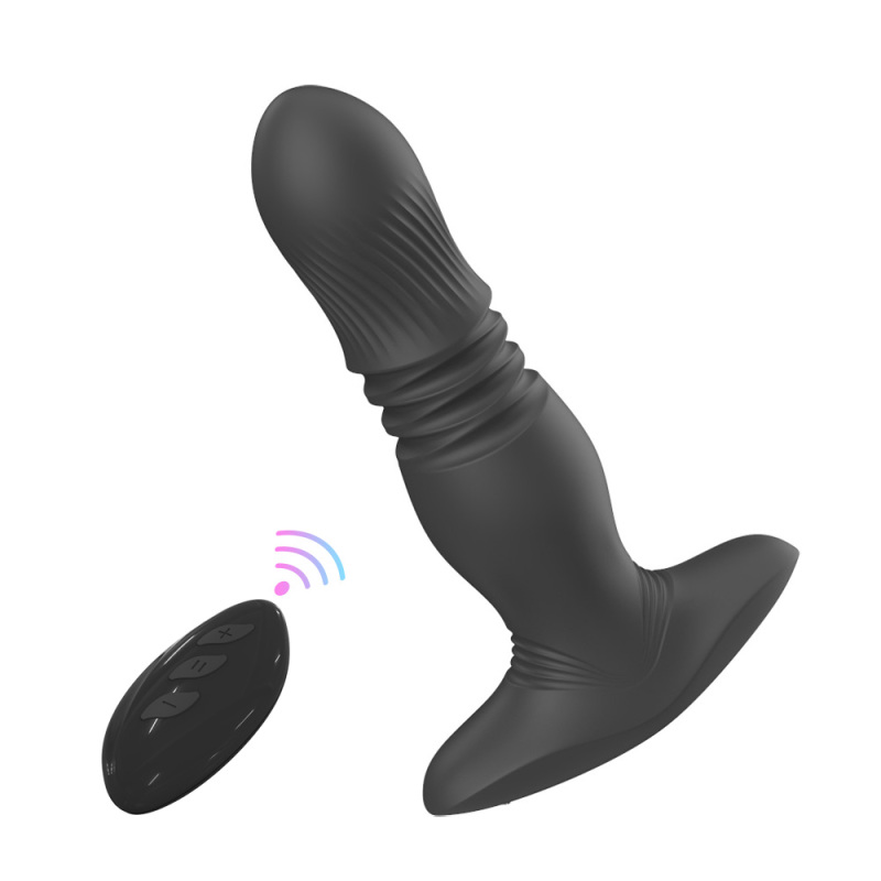 Thrusting & vibrating anal vibrator
