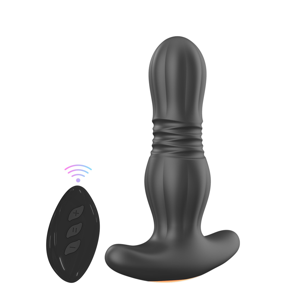 Thrusting anal vibrator for couples