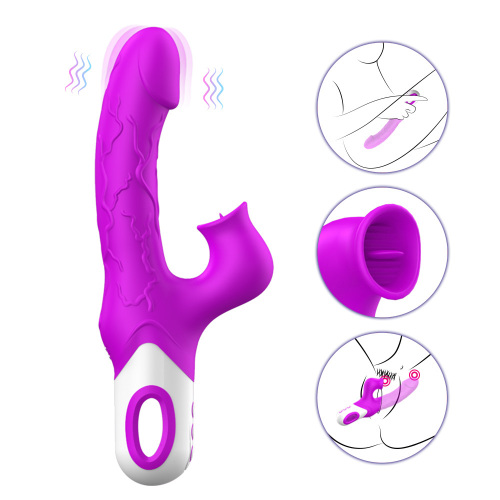 Rabbit vibrator clitoral licking stimulation