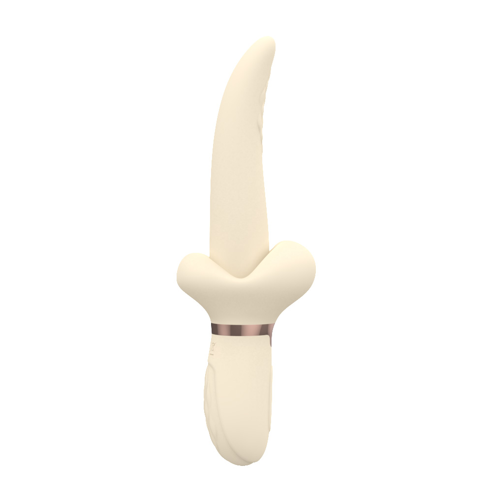 Tongue clitoral g spot vibrator